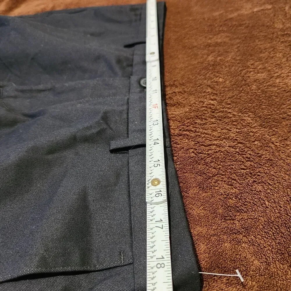 Dockers Khaki Pants Size 36x29 Black Slim Flat Front.  New